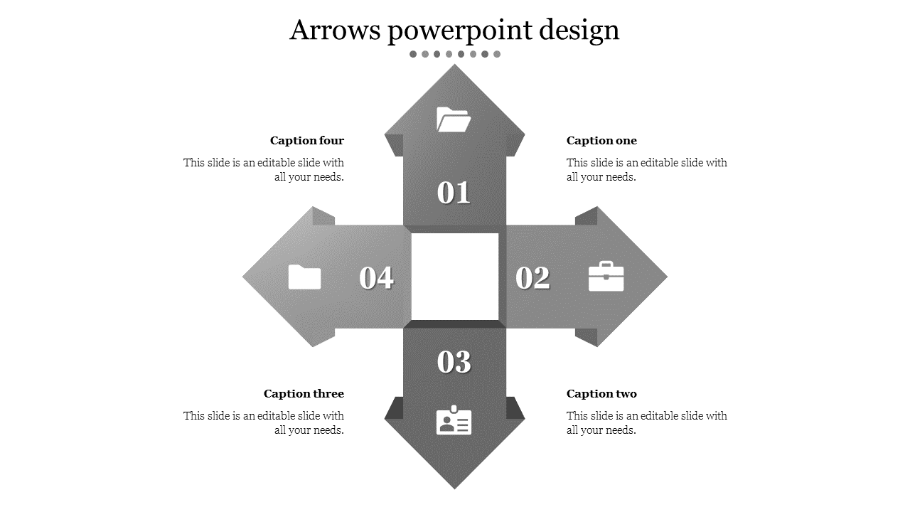 arrows powerpoint design-Gray